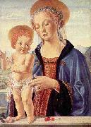 LEONARDO da Vinci Small devotional picture by Verrocchio oil painting on canvas